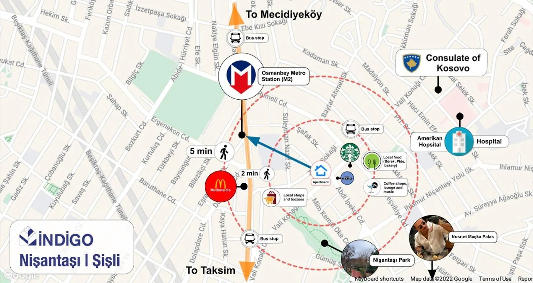 Full Apartment Near Osmanbey Metro Nianta Istanbul